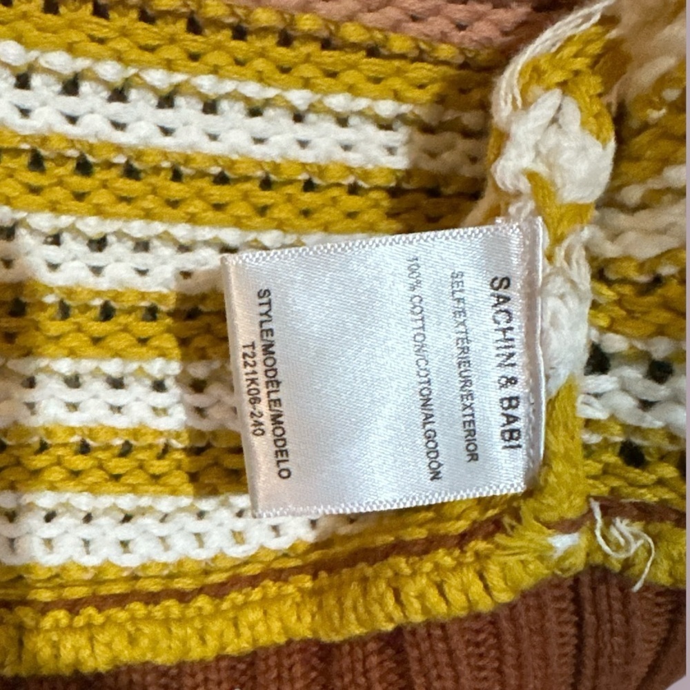 Sachin + Babi | Multicolor Knit Cropped Penny Cardigan - Picture 10 of 14